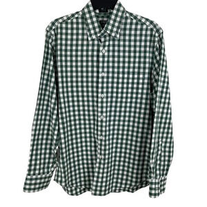 J.CREW Men's Plaid Long Sleeve Button Down T-shirt Size M